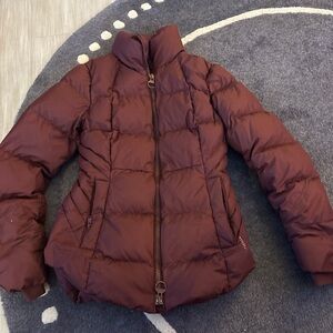 Athleta Women's Burgandy Puffer Jacket